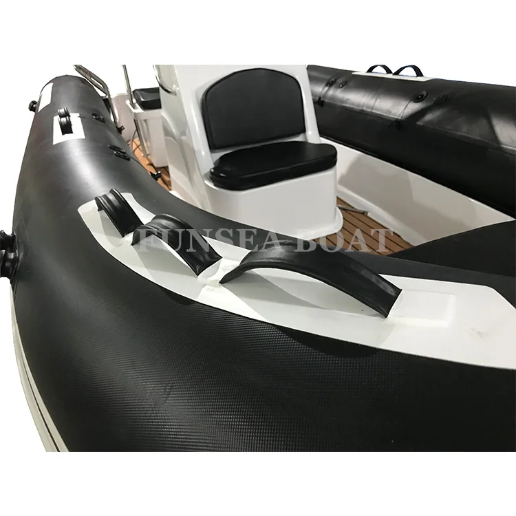 hot sale Norway 4 stroke 90HP rib 520 fiberglass hull pvc air tube inflatable motor boat