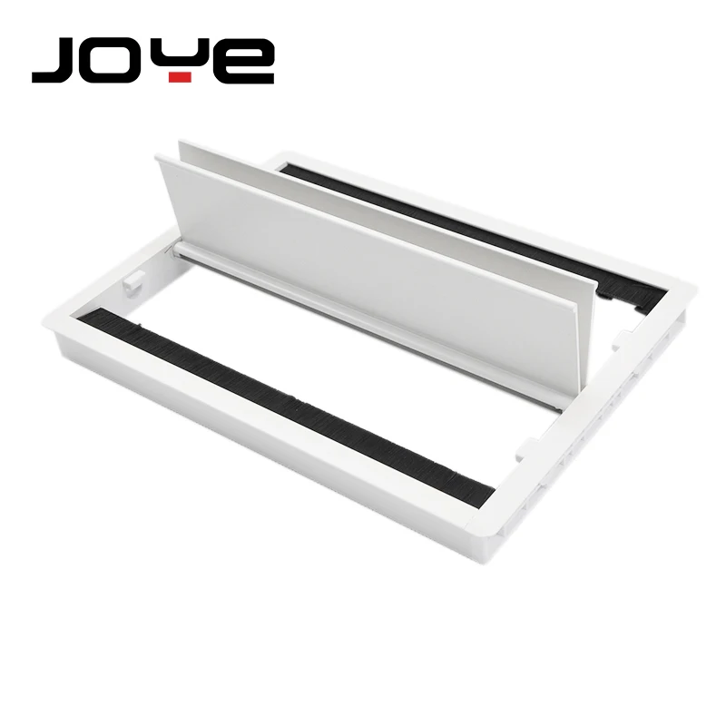 Furniture hardware conference system office desk double open brush wire management cable grommet