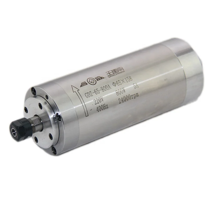 Water cooled spindle GDZ65-800A er11 Collect nut 65 diameter 800w spindle cnc