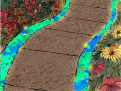 Glow In The Dark Garden Decorative Stone Luminous Lighting Pebble Stone