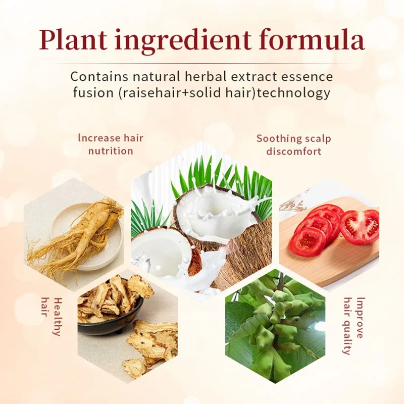 OCCA Personal Salon Use Covering Gray Permanent Treatment Nourishing Coconut Oil Natural Herbal Black Hair Color Dye Shampoo