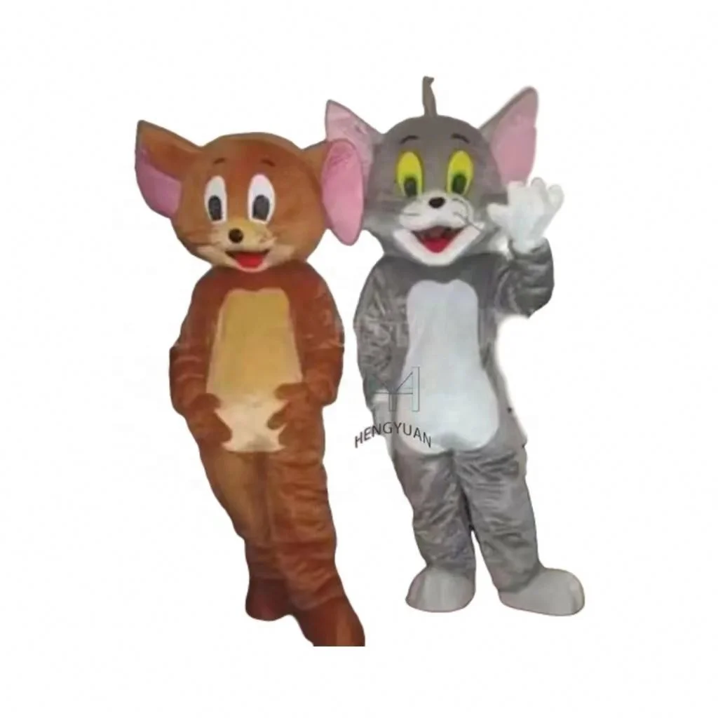 Hengyuan Adult Size Tom And Jerry Mascot Costume Movie Mouse Cat Costume