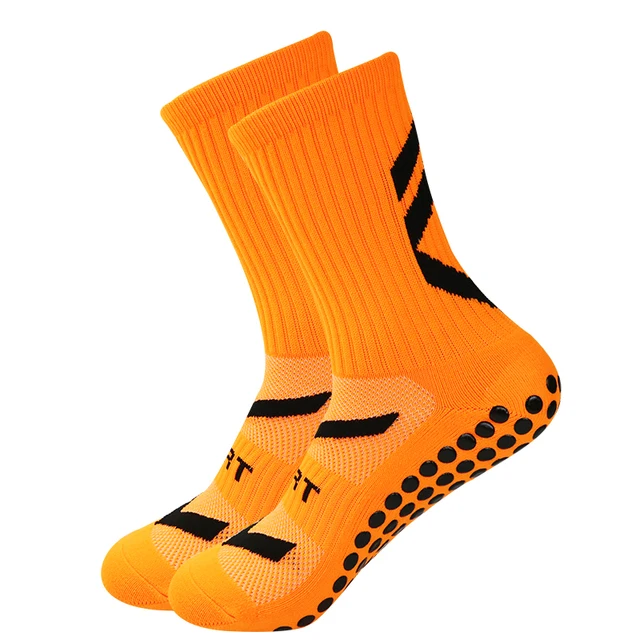 Wholesale Nylon Terry Anti Slip Soccer Football Sport Grip Socks For Men