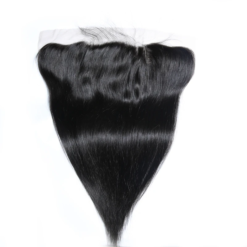Brazilian Human Hair With Lace Closure Fronntal Transparent Swiss Closure Thin 13x4 Pre Plucked HD Lace Frontal