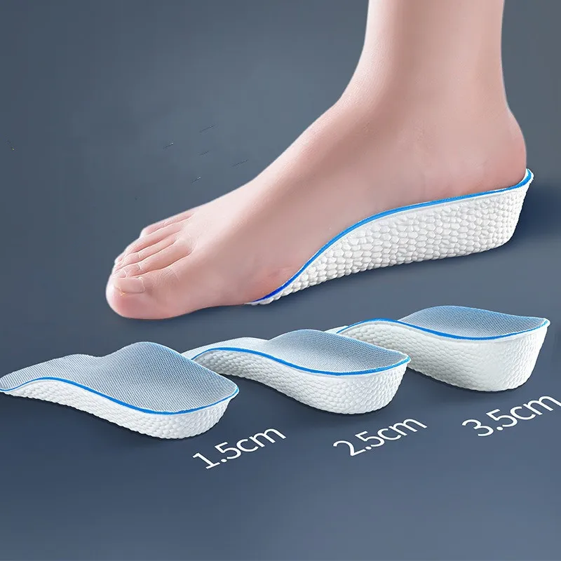 1.5/2.5/3.5cm height insert Arch support inner raised insole Length increase insoles deodorization insoles