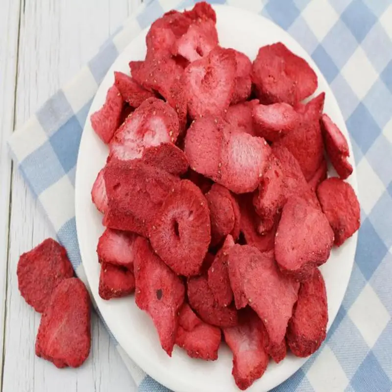  Органические фрукты замороженные чипсы клубники/Цельные/кубики/порошок здоровая