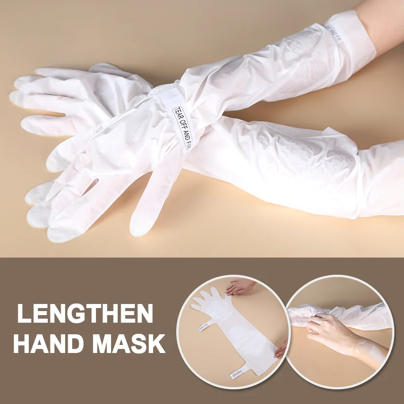 Customized Lavender Hyaluronic Long Wax Care Moisturizing Anti Aging Sheet Hand Mask