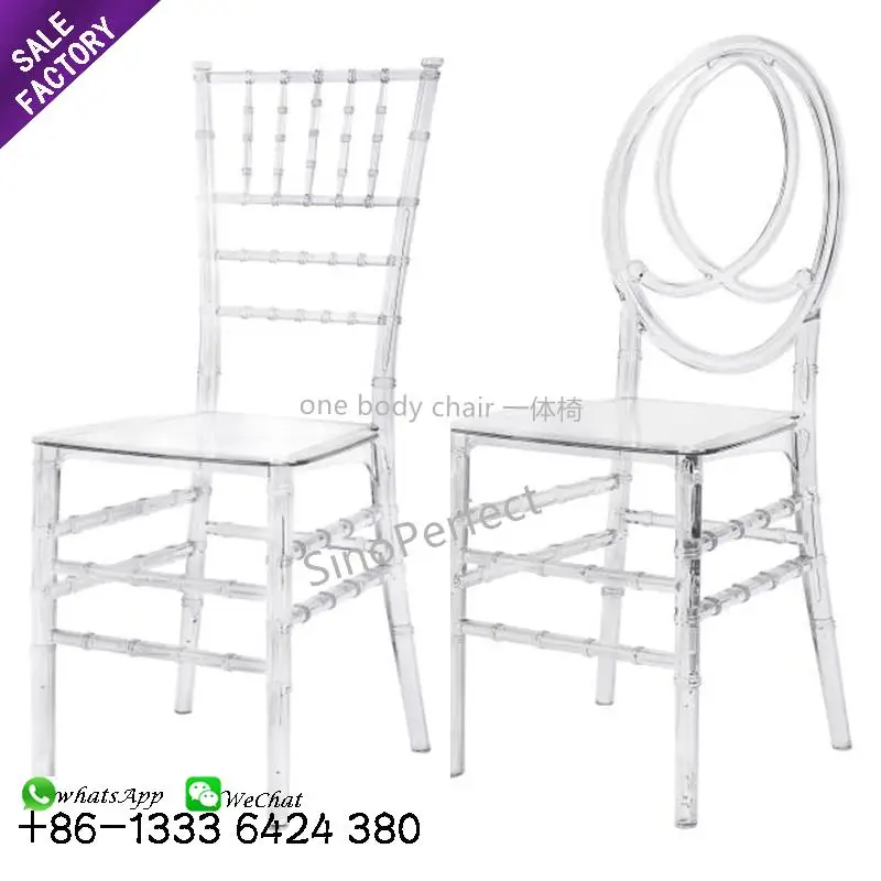 Hot Selling Stacking Wedding Event Outdoor Furniture Transparent Clear Glass China Acrylic Chair Custom