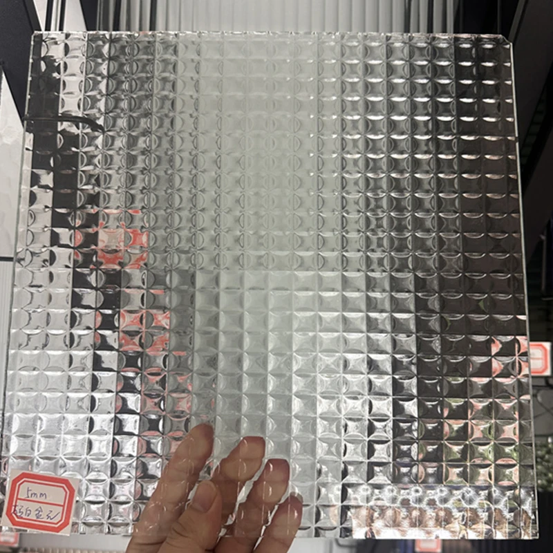 Custom 5mm-10mm Stained Glass Sheet / Clear Pattern Glass For Home Decor