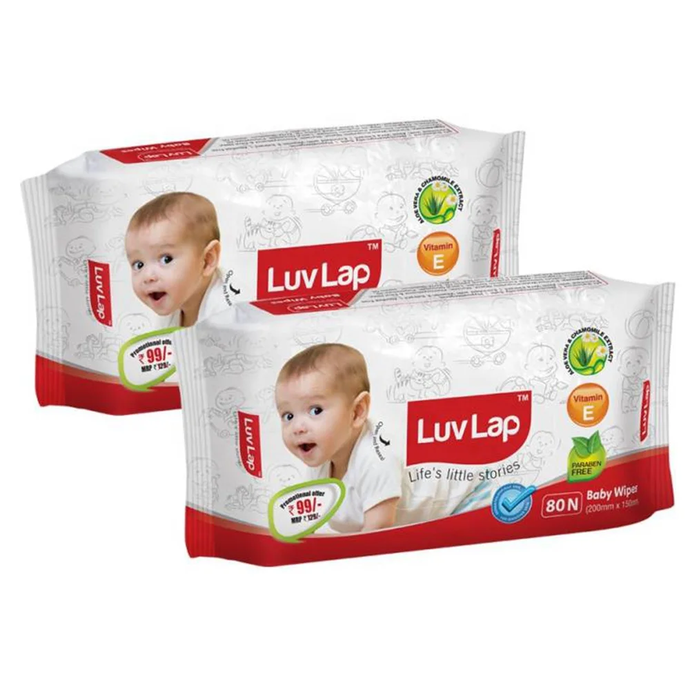 Natural rganic Baby wipes alcohol-free for child cleaning  in canister