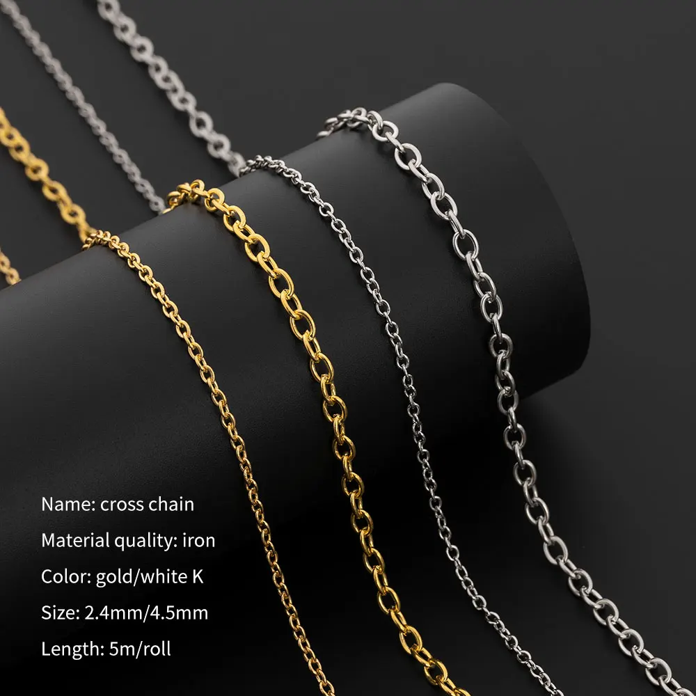 Rollos De Cadena Wholesale Dainty Round O Chain 18k Gold Filled Chain Roll In Bulk Satellite Bead Choker Chain