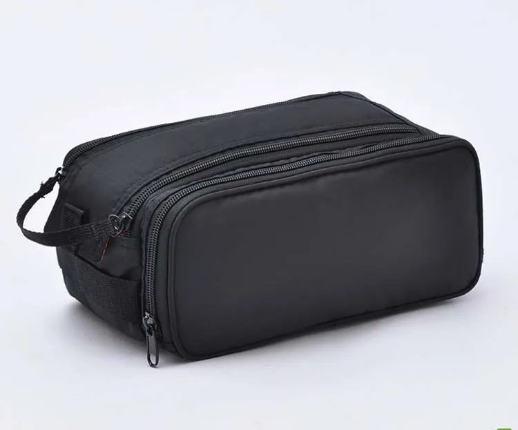 Men outdoor travel hanging toiletry bag Popular best selling new fashioned Black polyester Toilet Kit