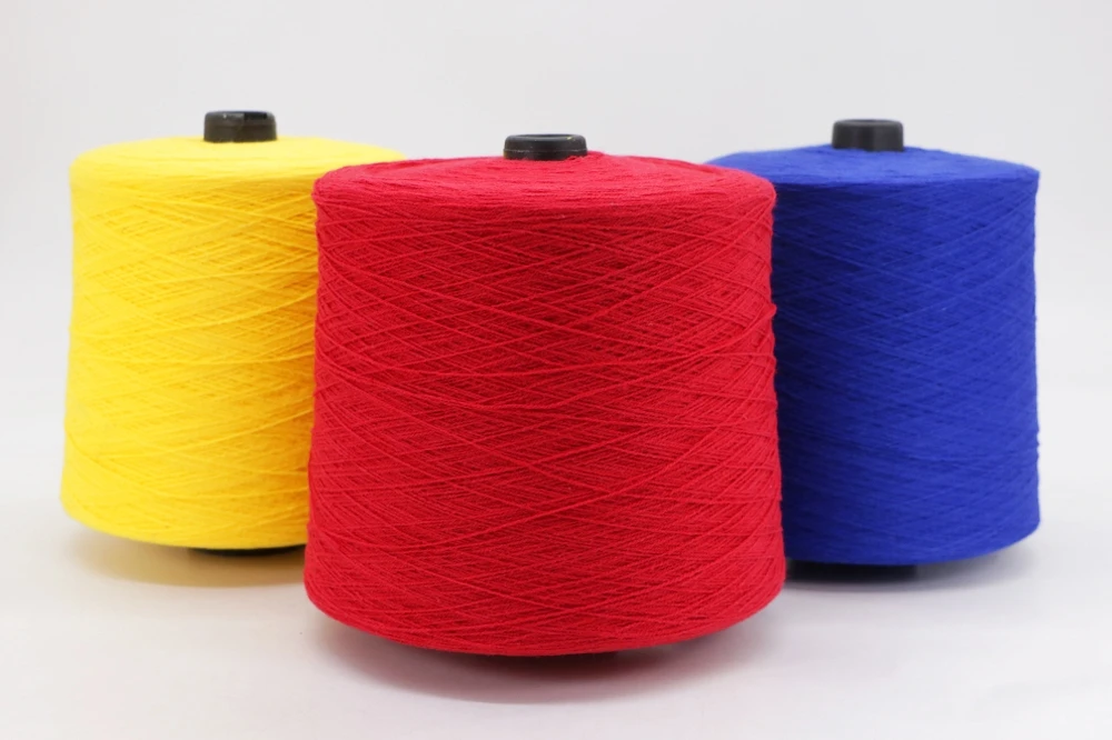 Manufacturer Wholesale Fluffy Yarns 16S/2 Cotton Yarn Acrylic Yarn
