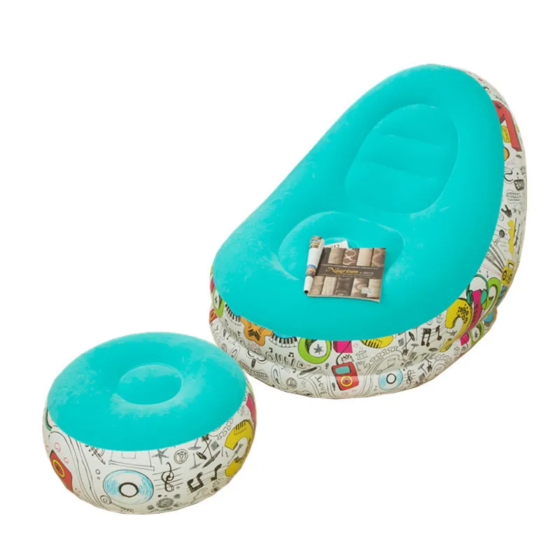 Home Outdoor Household Inflatable Glitter Lounger Lazy Air Sofa Bed Chair