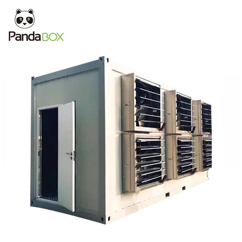 Bitcoin Crypto Asic Gpu Container Box Contain Cooler Machine Small Mobile 25t Solar Prefab ETH BTC LTC  Mining Container