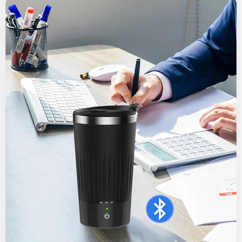 Hotself  Auto Electric Self Stirring Mug Auto Self Mixing Stainless Steel Auto Magnetic Self stirring mug cup