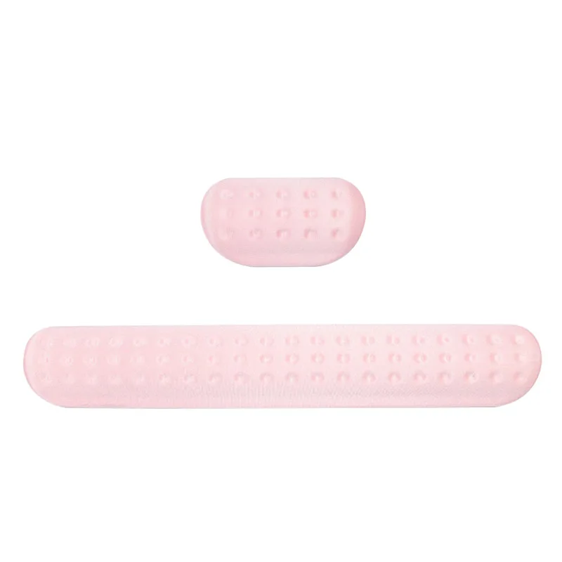 Ergonomic Purple Keyboard Mouse Pad Set Wrist Rest Support Memory Foam Non-Slip Easy Typing Cushion Mouse Pad for Office