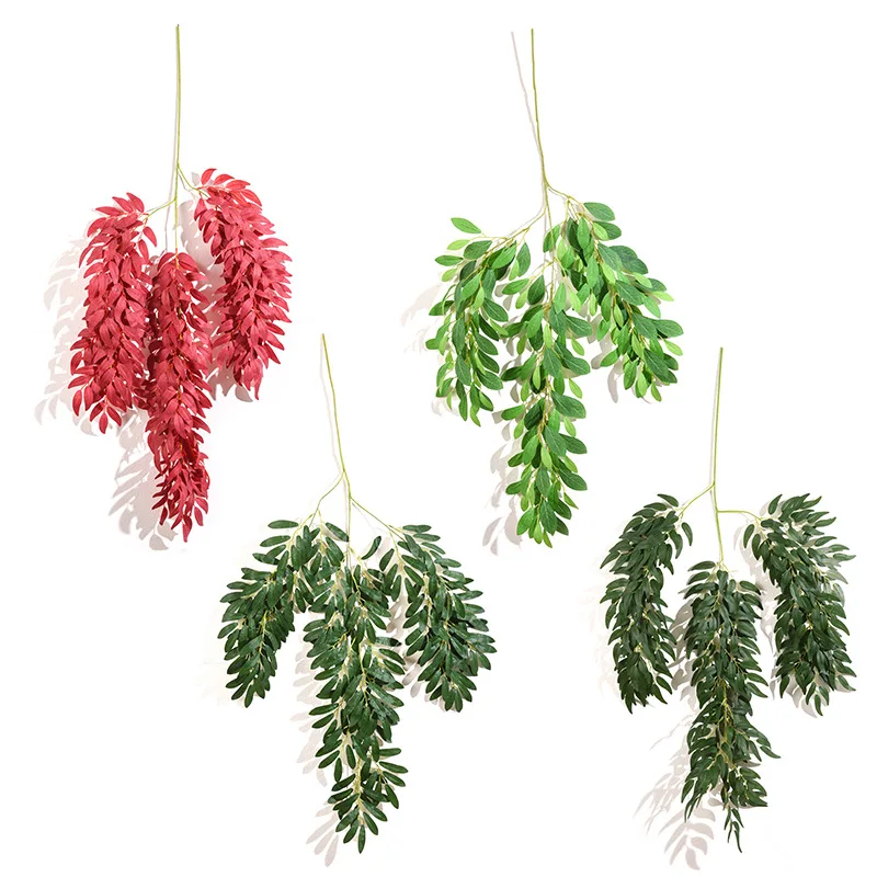 Wholesale Artificial Willow Leaf Weeping Willow Family Garden Wedding Decoration