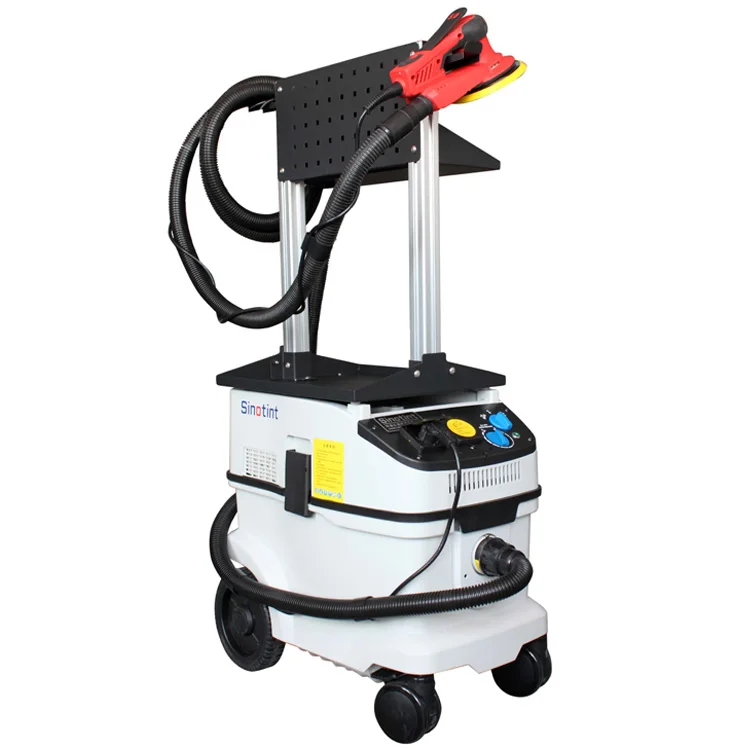 Dust free sanding equipment for car body paint repair