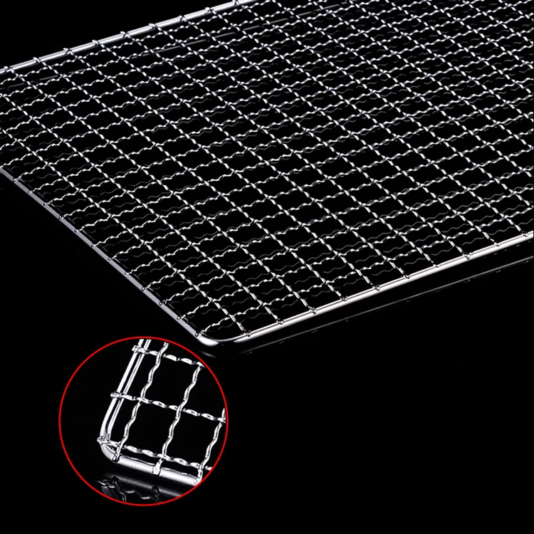 2021 Stainless Steel Barbecue Grill Wire Mesh Net For Chicken Roast / Bbq Mesh