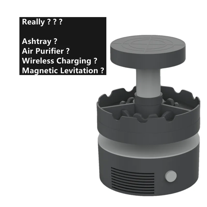 Прямая поставка, магнитная левитационная Бездымная кукла, дисплей, Снятие напряжения, беспроводная, супер зарядка, очиститель воздуха, индивидуальная пепельница для сигар