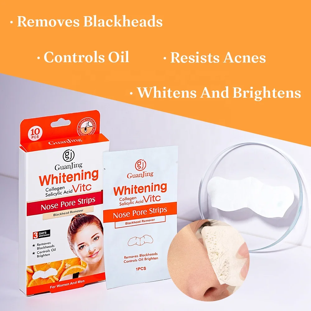 Wholesale Beauty Blackhead Remover Stickers Plants Purifying Strips Deep Mask Clean Nose Pore Strip