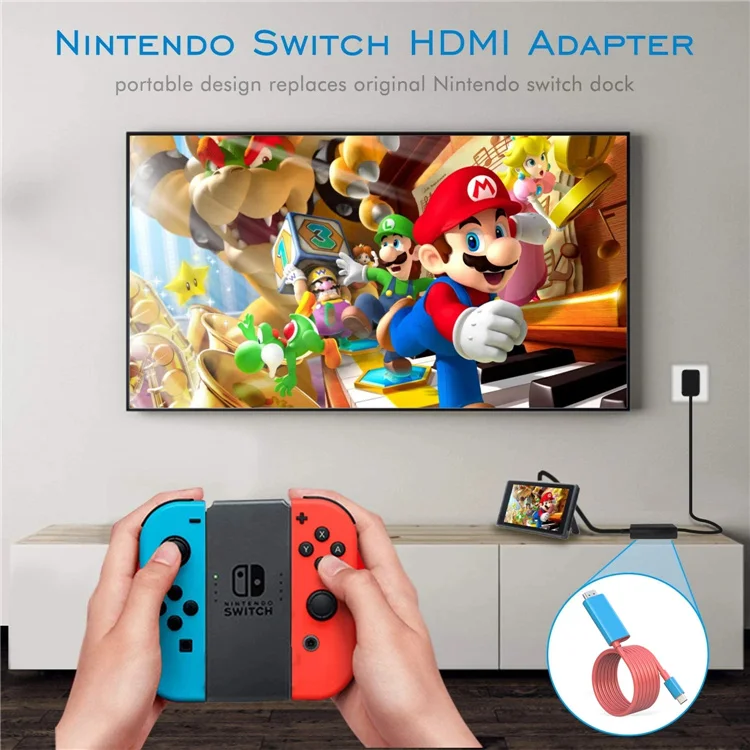 Кабель-адаптер для преобразования USB Type-C в 4K HDTV для переключателя Nintendo, ТВ, мобильного компьютера, HD, линейный проекционный конвертер с линейным экраном