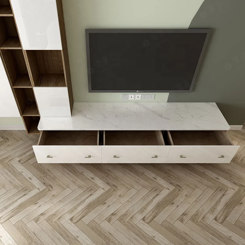 SUOFEIYA TV Stands Wood TV Cabinet Wall Mounted Set 2020 Living Room Furniture Modern Wooden Customer Designs Acceptable OEM ODM