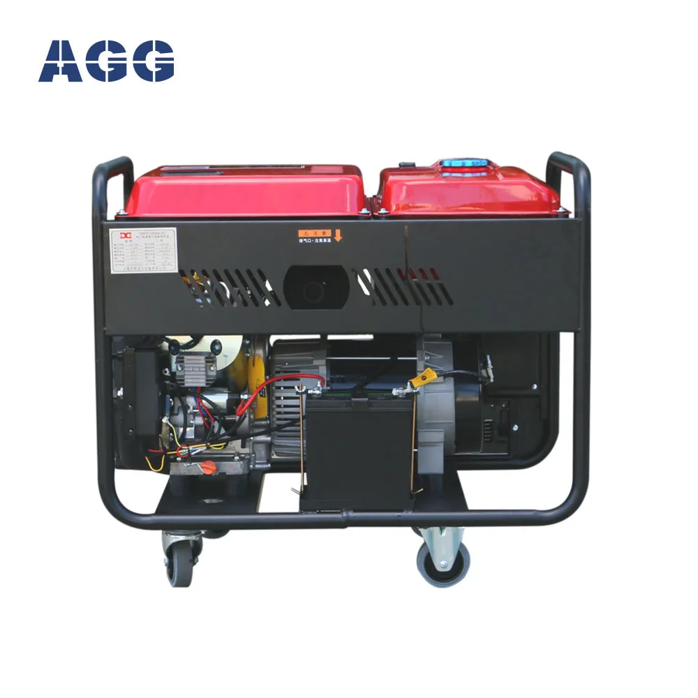 AGG 3phase 60hz 220v Portable Home Used 12kw Diesel Generator With Engine