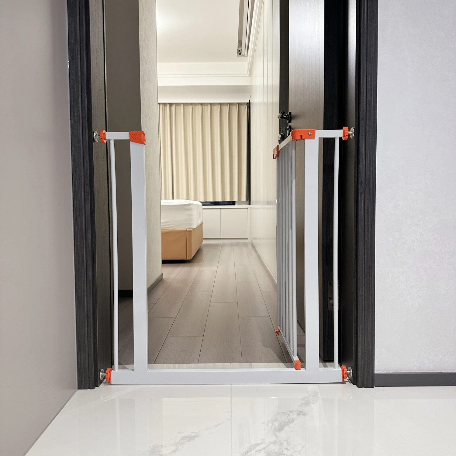 No Holes Needed Baby Gates Fence For Stairs Home Metal Baby Safety Gate For Stairs For Stairs Safety Guard Fence Adjustable