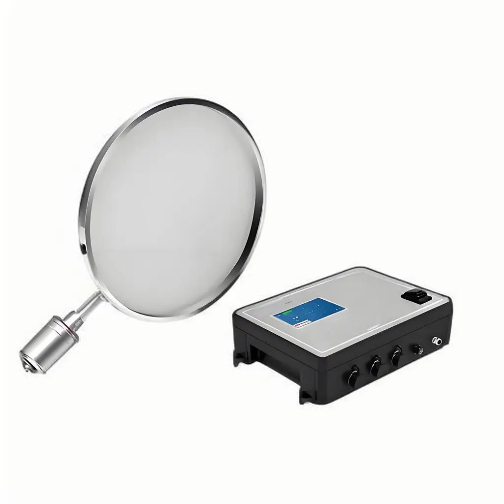 Ultrasonic transducer external box system for conversion of electrical energy and mechanical energy