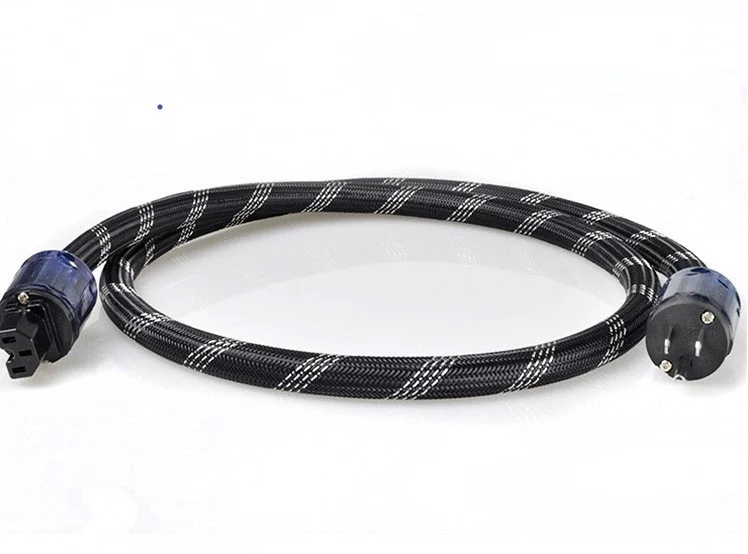 Hi-Fi аудиофильский кабель 10AWG компакт-дисков усилитель аудио 3 core ручная работа из бескислородной меди шнур питания переменного тока с штепсельная вилка американского стандарта IEC разъем