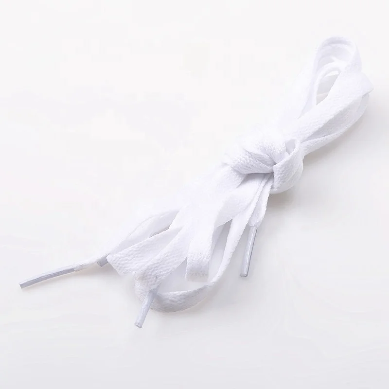 Supply sports shoes use classic flat 100% polyester shoe laces