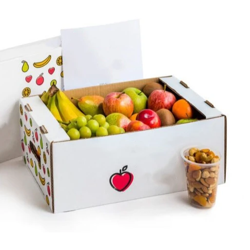 Custom print corrugated fruit box cardboard boxes vegetables fruit paper box