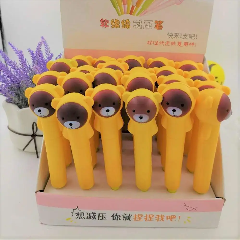 Творческий мягкая одежда с принтом милой кошки декомпрессии дышащая гелевая ручка студент pinch ручка декомпрессии ручка принадлежности для студентов 0,5 мм