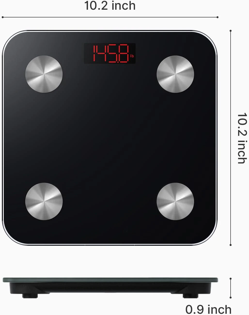 Smart body fat scale electronic personal weight scale body composition digital bathroom scale with app