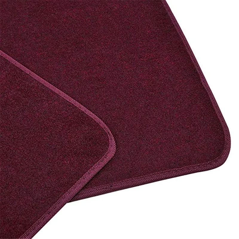 Customised Sizes  pvc car mat usual All-in leather auto car floor MATS non slip universal mat  Burgundy