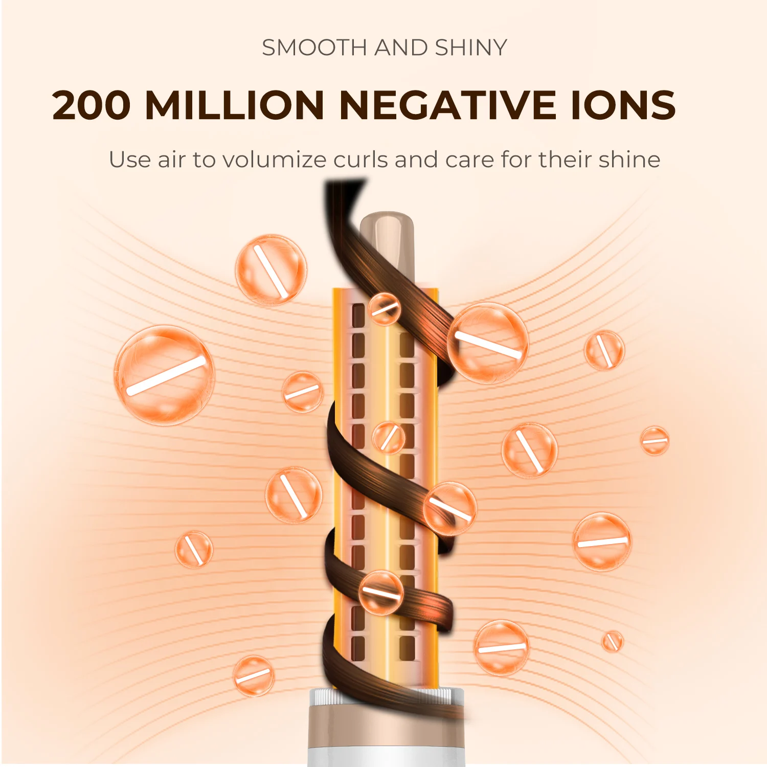 5 in 1 Air Styler  automatic curler for long hair hair dryer and volumizer blow dry brush for curling drying straightening