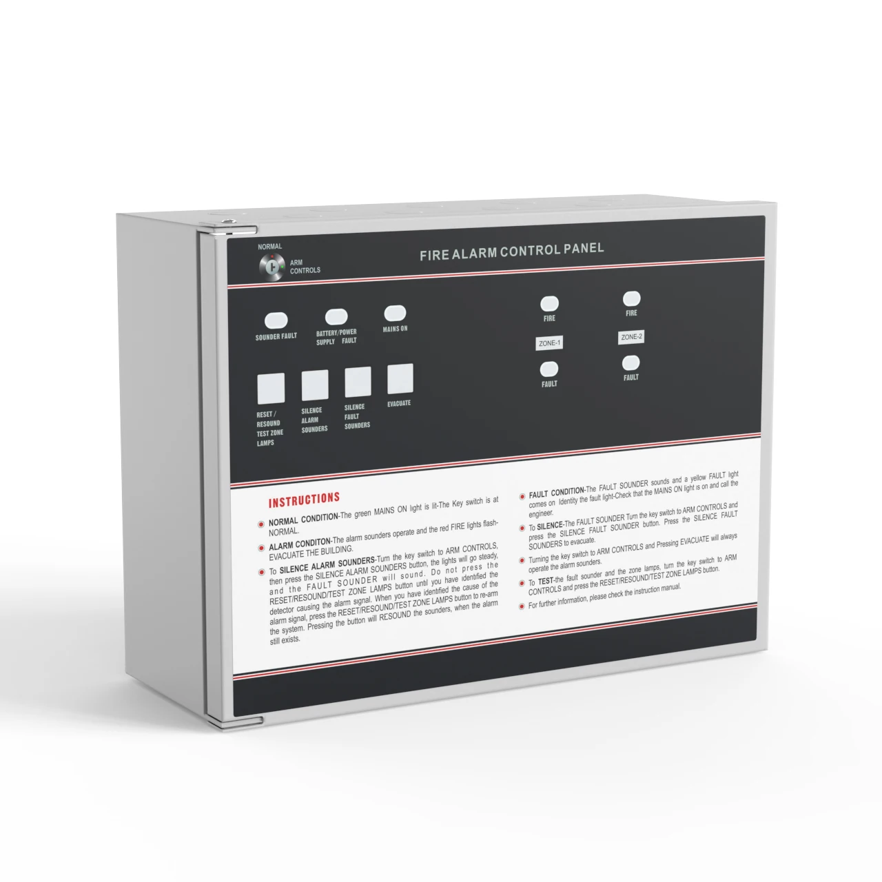 New Launch Mini CP100 2 Zone 4 zone 8 zone Conventional FACP Fire Alarm Control Panel Systems