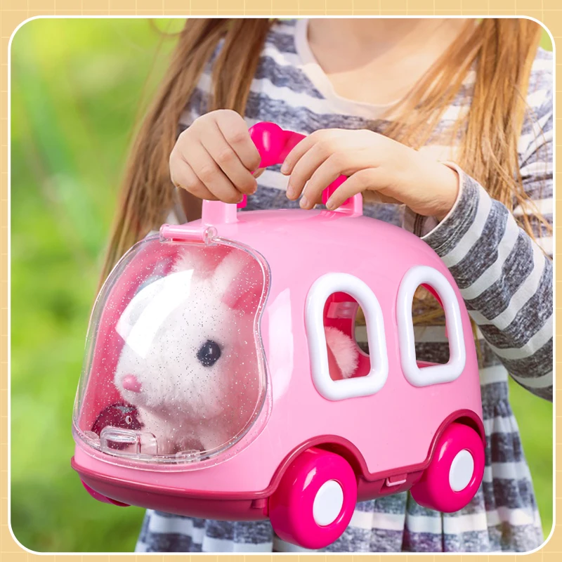 Electronic toy rabbit Robot plush toys Rabbit Can bark jump shake ears Funny stuffed animal toys For Children Birthday Gift