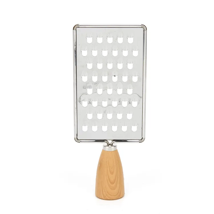 OEM нож для фруктов и овощей из нержавеющей стали, картофелечистка, моркови, лука, ручная Терка с деревянной ручкой