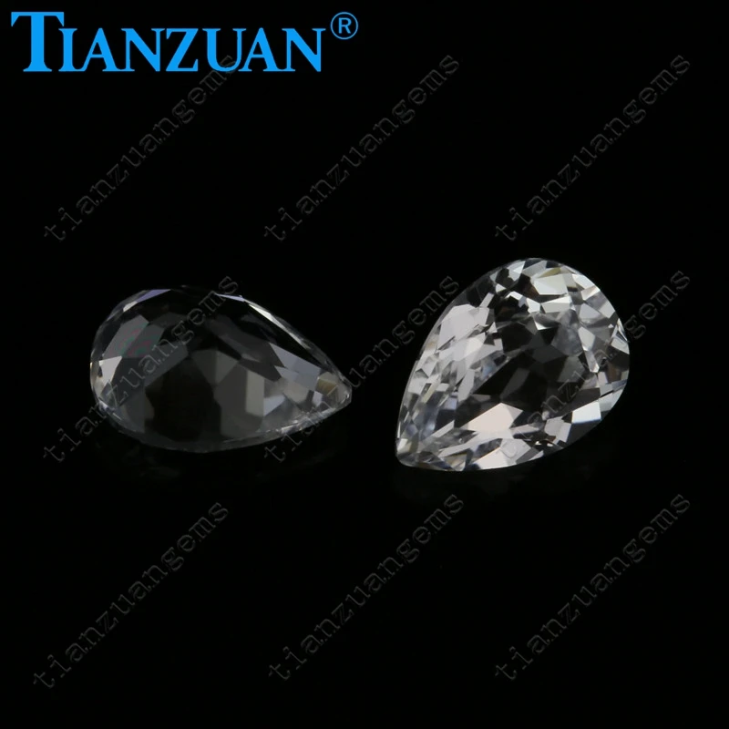  Синтетический orundum для изготовления ювелирных изделий в форме груши или капли