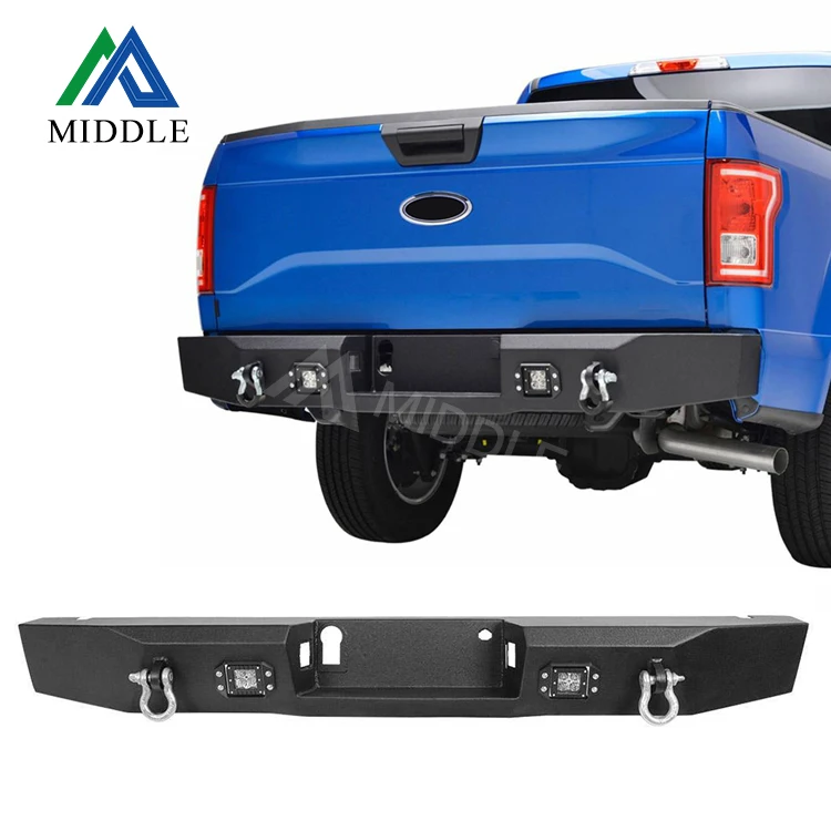 2021 Popular Hot Sell American Truck Stainless Steel Super Duty Rear Bumper Bull Bar For 2015-2019 FORD F-150
