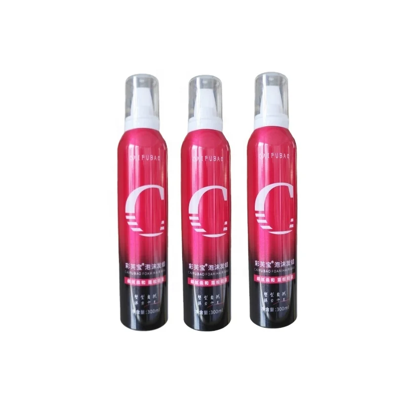 Caifubao Foam Hair Wax Spray Long Lasting Setting Mild Formula Hair Mousse All Curl Types Wax