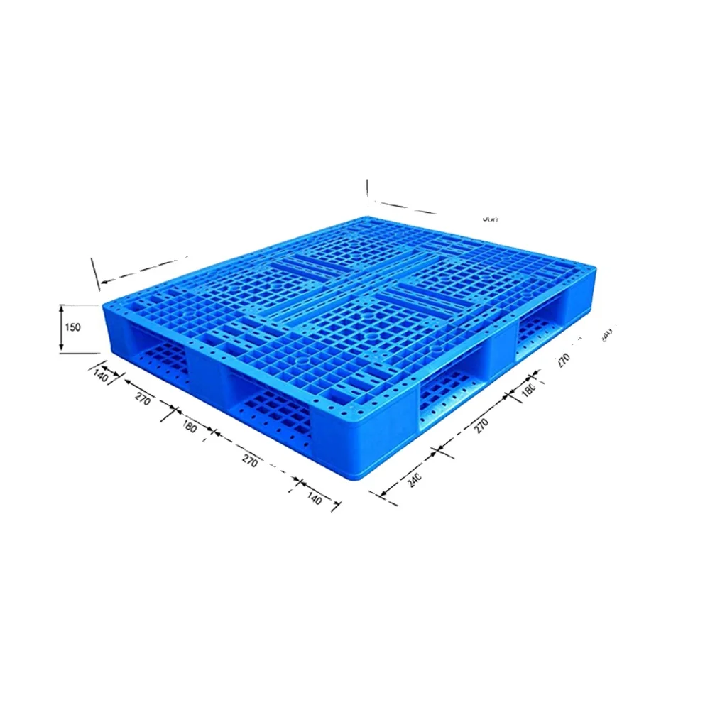 1200*1000mm Cheap Heavy Duty Large Warehouse Storage Grid Surface HDPE Plastic Pallet for sale