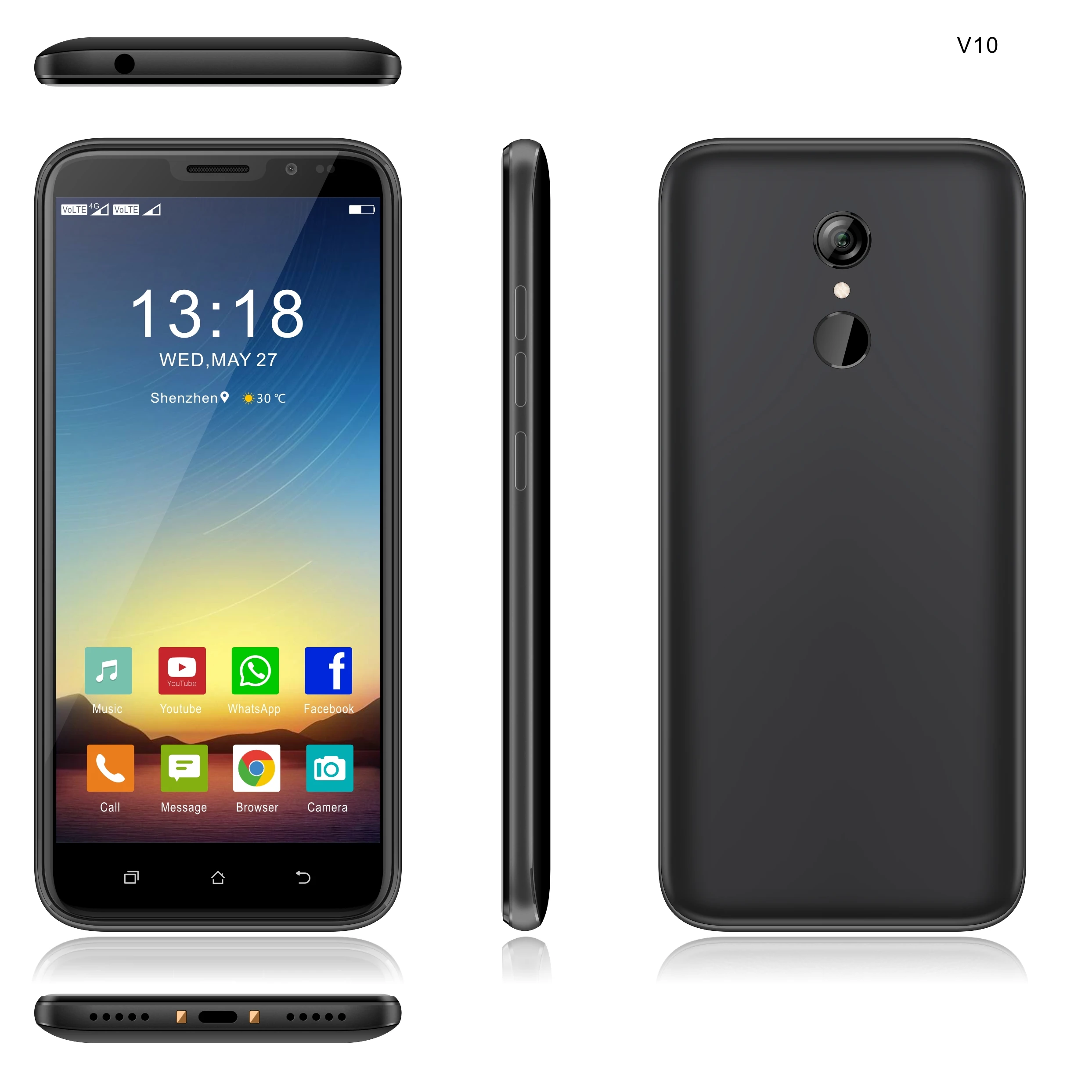 chinese factory high quality 5.5 inch big screen Android system 4g cheap mobilephones android phone rugged smartphone for senior