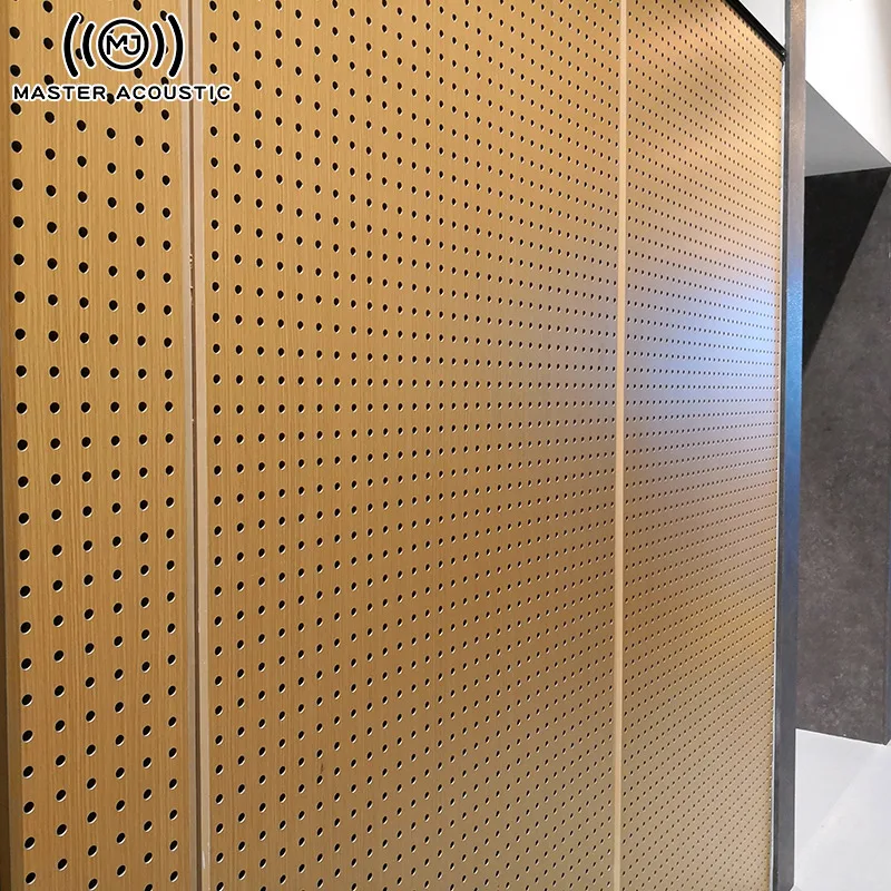 MASTER ACOUSTIC Eco-friendly perforated wood acoustic panels for modern interior decoration