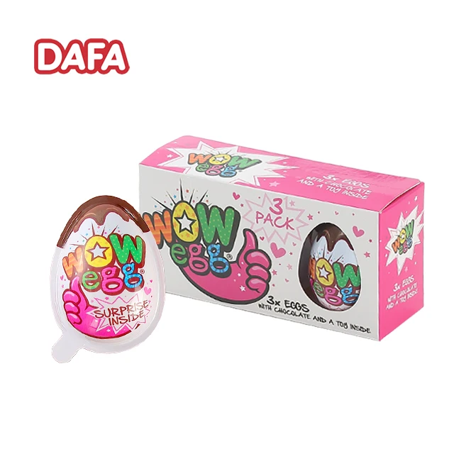 Big Sale Hot Popular WOW Small Chocolate Egg And Chocolate Biscuit Cup With Surprise Toys For Kids
