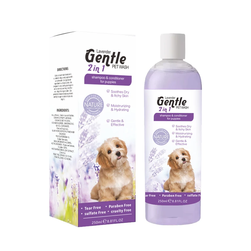 Organic Pet Natural Dog and Cats Shampoo and condition with Aloe Vera Vitamin E for Relieving Dry Itchy Skin Dog Shampoo