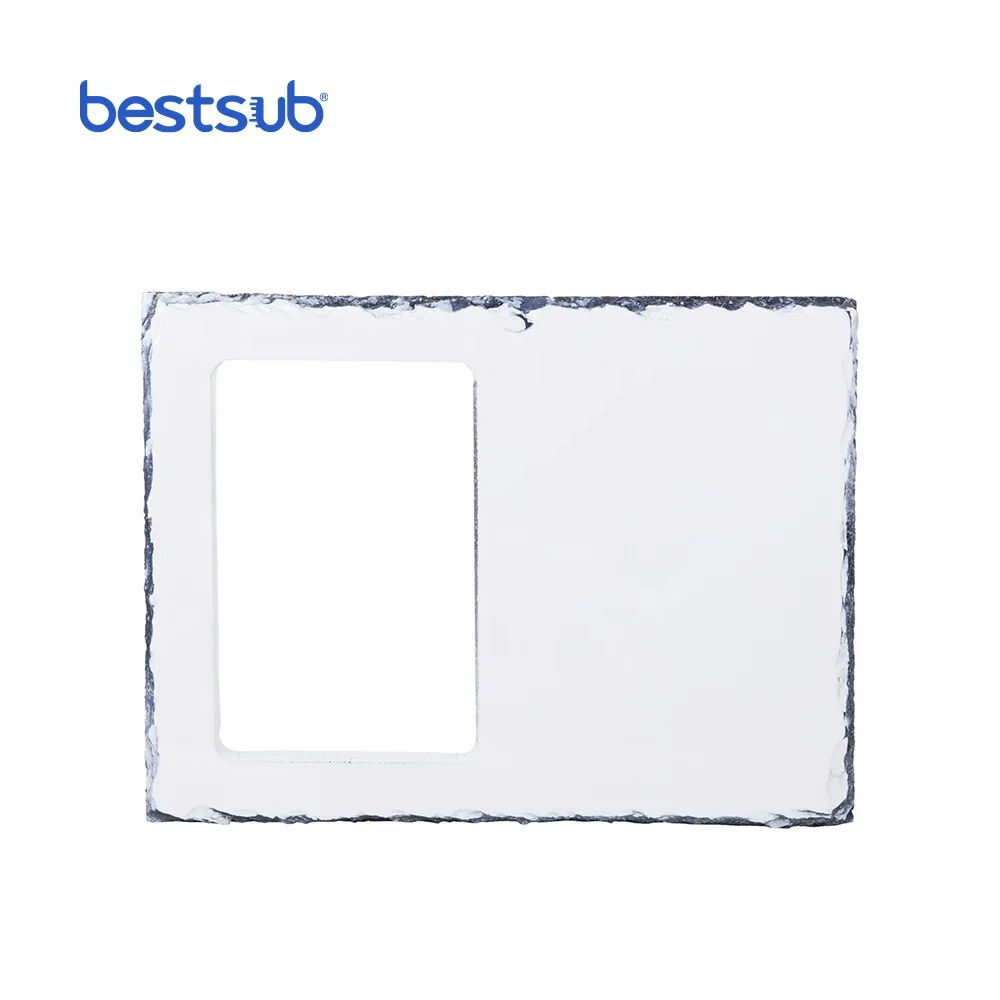 BestSub оптовая продажа 19*25 см сублимационная квадратная форма рамка Slate